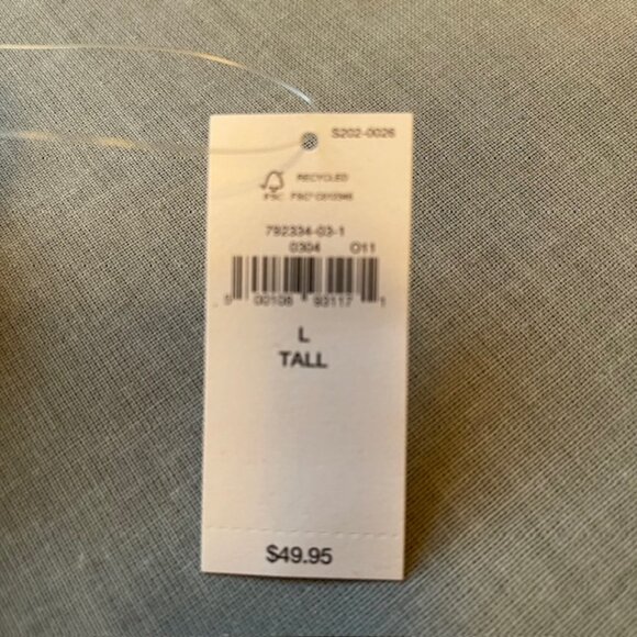 Gap Satin Tank Top, NWT, Silver, Size L Tall - Picture 3 of 5